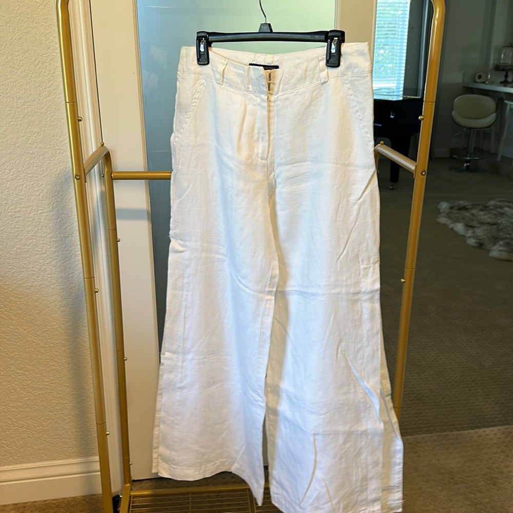 Boston proper linen white pants